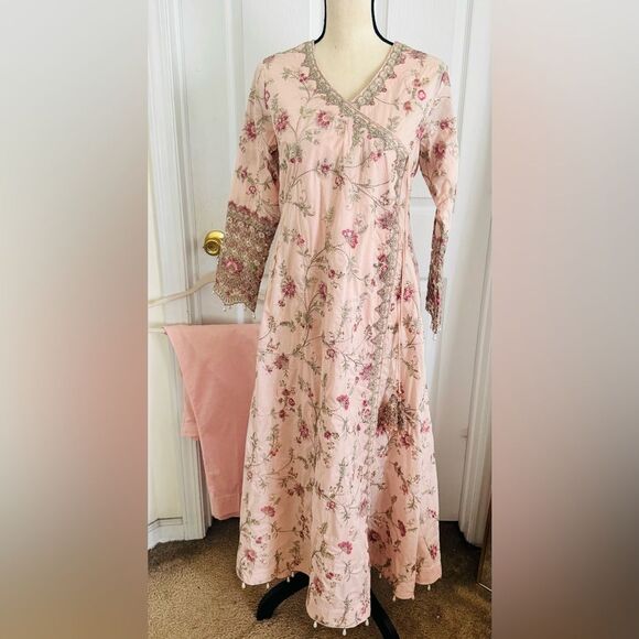 FAIZA SAQLAIN PAKISTANI LUXURY DESIGNER PARTY DRESS - Picture 8 of 15